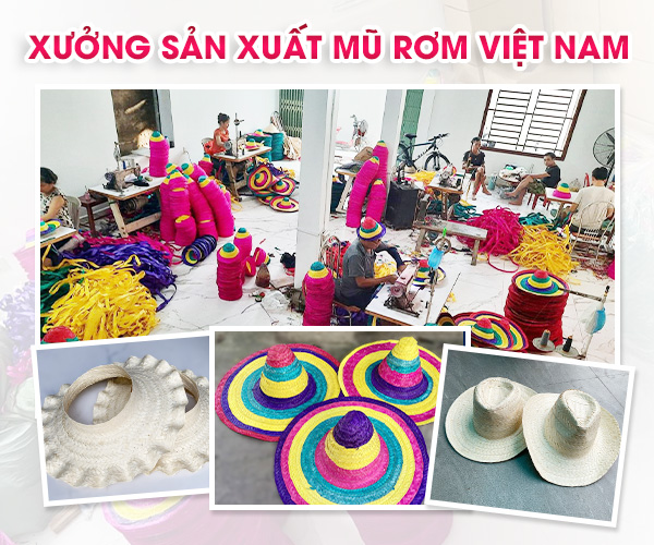 Xưởng Sản Xuất Mũ Rơm Việt Nam